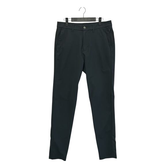 Lululemon Commission Pants Men's Sz 32 Obsidian Slim Warpstream Sporty Timeless - Picture 1 of 6